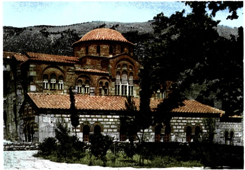 Η μονή του Οσίου Λουκά Βοιωτίας (κατά τη βυζαντινή εποχή, Φωκίδα), καθολικό.