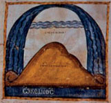 Χριστιανική τοπογραφία, Κοσμά του Ινδικοπλεύστου (550 μ.Χ.)