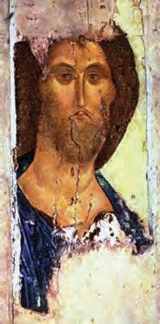Ιησούς Χριστός, Α. Ρουμπλιόφ, ρώσικη εικόνα, 15ος αι.