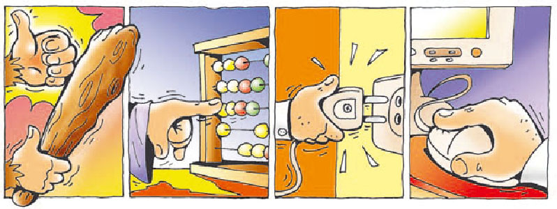 Εικόνα 4.2. Από το ρόπαλο στο ποντίκι: 6.000 χρόνια διαφορά