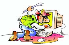 Εικόνα 7.1. Κακόβουλα πρόσωπα μπορούν να εισβάλουν στον υπολογιστή μας