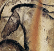 Βίσονας, µαµούθ και άλογα από βραχογραφίες σπηλαίων της Ευρώπης.