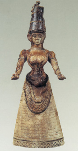 8. Γυναικεία θεότητα µε πλούσια ενδυµασία.