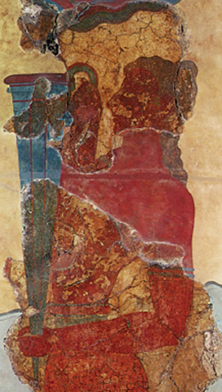 8. Μινωίτης που κρατάει ρυτό (=είδος αγγείου).