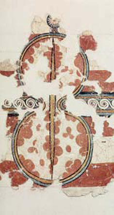 1. Ασπίδα (τοιχογραφία).