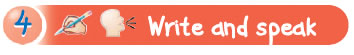 Write and speak