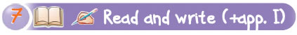 Read and write (+app. I)