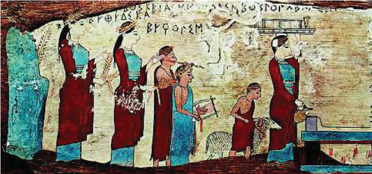 1. Προ­ετοιµασία για θυσία (Αθήνα, Εθνικό Αρχαιολογικό Μουσείο)