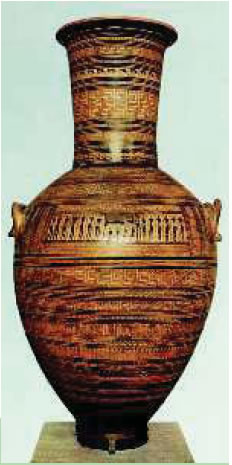 5. Αµφορέας των γεωµετρικών χρόνων (Αθήνα, Εθνικό Αρχαιολογικό Μουσείο)