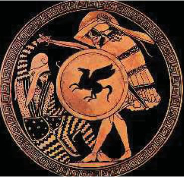 3. Μονομαχία Έλληνα οπλίτη με Πέρση στρατιώτη (Σκωτία, Εδιμβούργο, Βασιλικό Μουσείο)