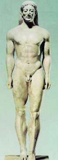 1. O κούρος της Αναβύσσου (Αθήνα, Εθνικό Αρχαιολογικό Μουσείο)