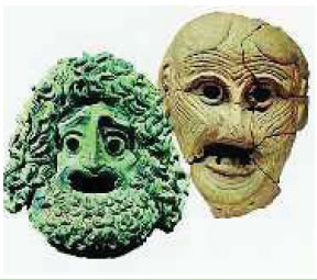 3. Μάσκες αρχαίου θεάτρου