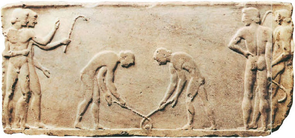 Μαρμάρινη στήλη. Εθνικό Αρχαιολογικό Μουσείο, Αθήνα 500 π.Χ.