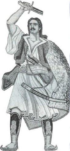 Ψηφιδωτό Ελ. Βοΐλα, Αριστοτέλης Χρ. Κωστόπουλος, Βικτωρία Κωτουλοπούλου- Κωστοπούλου, Το θαύμα του 1821, εκδ. Μαλλιάρης-Παιδεία Α.Ε.,Θεσσαλονίκη, 1991