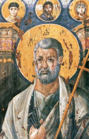 Ο Άγιος Πέτρος (I. M. Aγ. Aικατερίνης, Σινά, 6ος αιώνας).