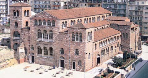 Ο ιερός ναός του Αγίου Δημητρίου, πολιούχου της πόλης της Θεσσαλονίκης.