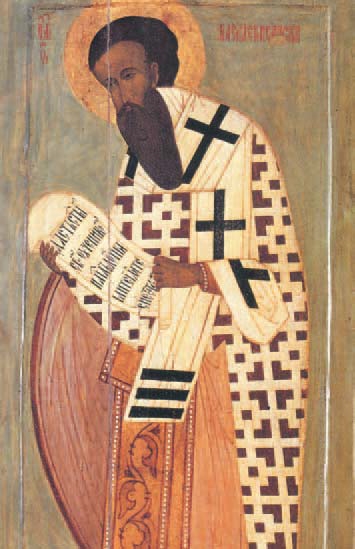 Ο Μέγας Βασίλειος έγραψε πολλές ευχές για τη Θεία Λειτουργία (Mάρκοβο, Kεντρική Pωσία, Πρώτο μισό του 16ου αι.).