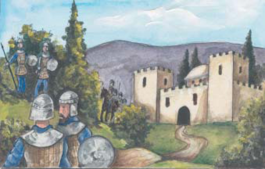 3. Ο εξοπλισμός των στρατιωτών και τα φρούρια των συνόρων έκαναν το κράτος ασφαλέστερο.