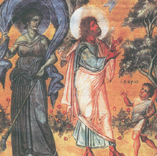 5. Ο Προφήτης Ησαΐας, η Νύχτα και ο Όρθρος (Παρίσι, Εθνική Βιβλιοθήκη) Χαρακτηριστικό δείγμα τέχνης της Μακεδονικής Αναγέννησης, όπου υπάρχουν θέματα από την αρχαιότητα και τη φύση.