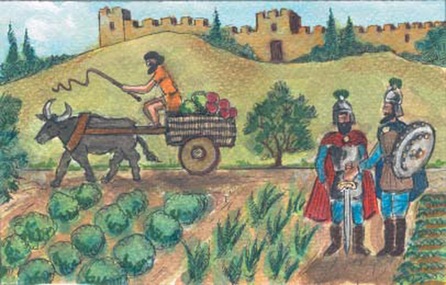 6. Οι καλλιεργητές της ακριτικής υπαίθρου τώρα ένιωθαν ασφαλείς.