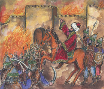 2. Ο Μωάμεθ έξω από την Κωνσταντινούπολη.