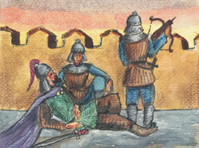 3. Ο Ιουστινιάνης πληγώνεται