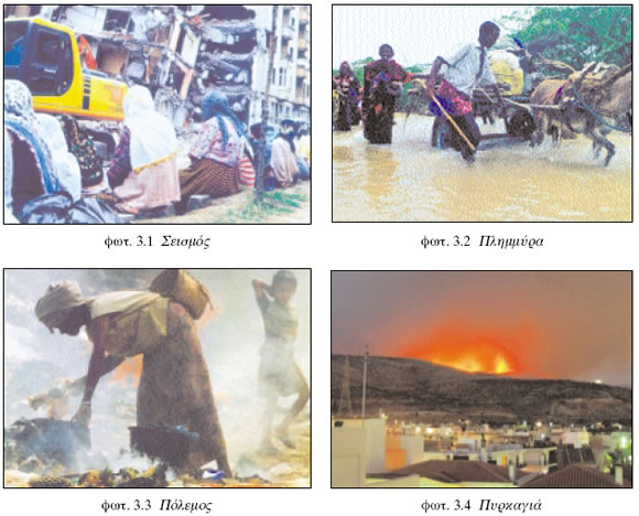 Σεισμός Πλημμύρα Πόλεμος Πυρκαγιά