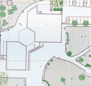 1. Κάτοψη, σχέδιο κτιρίου