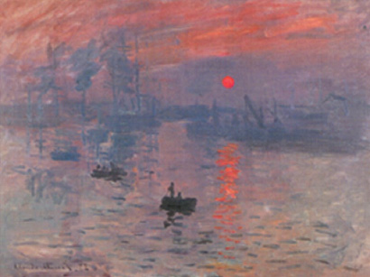 1. Μονέ. Εντύπωση: ήλιος που ανατέλλει. 1872