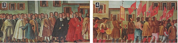 Ευγενείς (αριστερά) και αστοί (δεξιά) στα Επτάνησα, Μουσείο Ζακύνθου