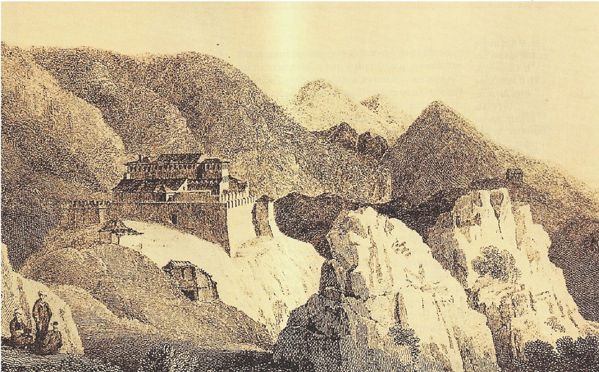 Χαρακτικό με φανταστική παράσταση του Σουλίου, Αθήνα, Γεννάδειος Βιβλιοθήκη