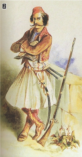 Κλέφτης, σχέδιο του Thomas Hope, Αθήνα, Μουσείο Μπενάκη