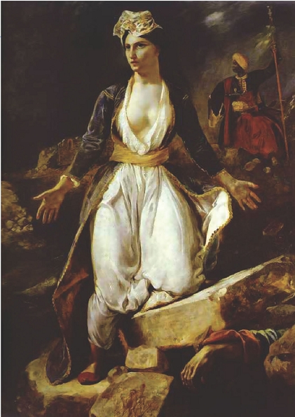 Ευγένιος Ντελακρουά, Η Ελλάδα στα ερείπια του Μεσολογγίου, Αθήνα, Εθνική Πινακοθήκη / Μουσείο Αλεξάνδρου Σούτζου