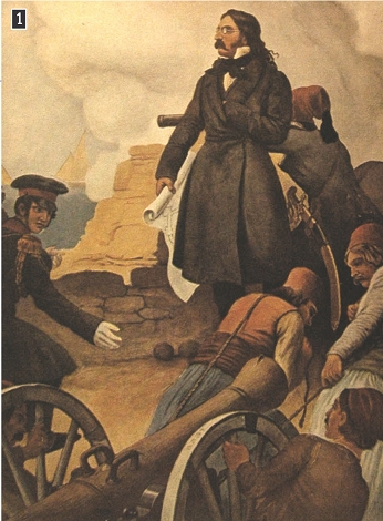 Ο Αλέξανδρος Μαυροκορδάτος, λιθογραφία του Πέτερ φον Ες