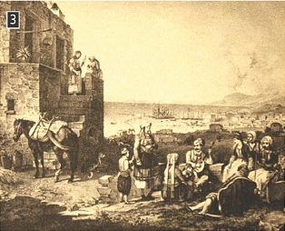 Η Αίγινα την εποχή του Καποδίστρια, λιθογραφία του Fr. Hohe