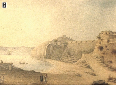 Το Ναύπλιο την εποχή της Απελευθέρωσης, γερμανική λιθογραφία, Αθήνα, Μουσείο της Ιστορικής και Εθνολογικής Εταιρείας