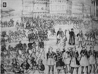 Λαϊκή λιθογραφία με το εξεγερμένο πλήθος την 3η Σεπτεμβρίου 1843, Αθήνα, Μουσείο Μπενάκη