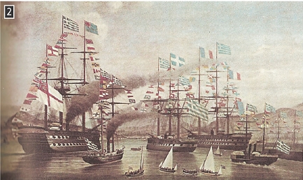 Ζωγραφική απεικόνιση της άφιξης του Γεωργίου Α' στην Ελλάδα, Αθήνα, Εθνική Πινακοθήκη