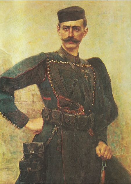 Ο Παύλος Μελάς σε πίνακα του Ιακωβίδη, Αθήνα, Εθνικό Ιστορικό Μουσείο