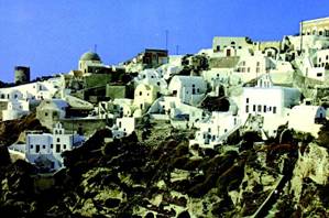 Οία στην Σαντορίνη στο παρελθόν