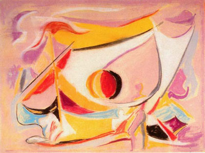 Γεράσιμος Στέρης(1898-1987). Σύνθεση (1970-78). Παστέλ (29εκ. Χ 21εκ.)