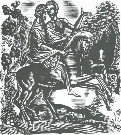 Σπύρος Βασιλείου (1902-1985), Αττικό (1942) ξυλογραφία