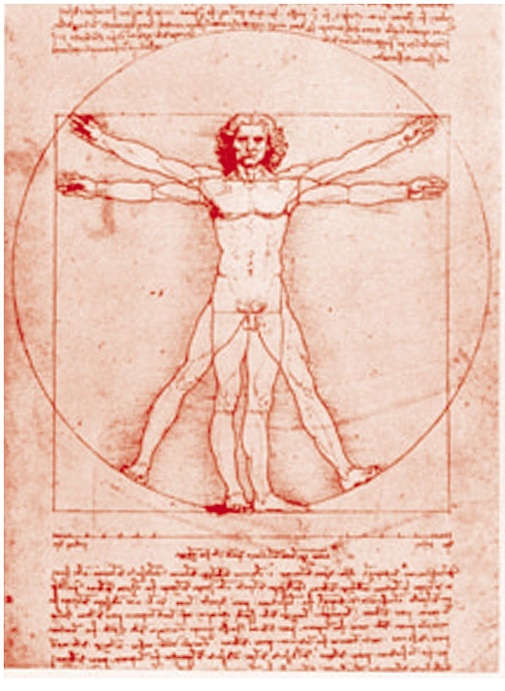 Σχέδιο και σημειώσεις του Ιταλού ζωγράφου της Αναγέννησης Leonardo da Vinci