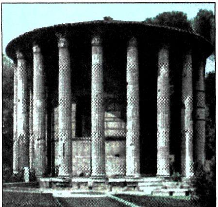 Ναός της Εστίας (2ος α ι. π.Χ.). Είναι ο αρχαιότερος μαρμάρινος ναός της Ρώμης που σώζεται. Η λατρεία της Εστίας ήταν μία από τις αρχαιότερες λατρείες των Ρωμαίων.