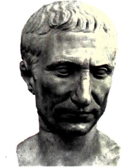 Προτομή πιθανώς του Γάιου Ιούλιου Καίσαρα. Ικανός στρατιωτικός και πολιτικός άνδρας. Δολοφονήθηκε από τους υπερασπιστές τον δημοκρατικού πολιτεύματος. (Ρώμη, Εθνικό Ρωμαϊκό Μουσείο)