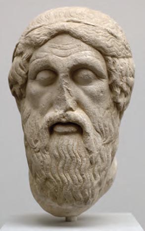 Ο Όμηρος, ρωμαϊκό αντίγραφο. (Γλυπτοθήκη Μονάχου)