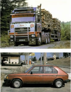 Εικόνα 1.2.12 Από τα δύο αυτοκίνητα της εικόνας, ποιο μπορεί να κινηθεί ευκολότερα;