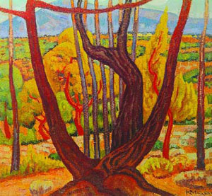 Κωνσταντίνος Μαλέας (1879-1928). Λύρα. Λάδι σε μουσαμά (50εκ. Χ 54εκ.).