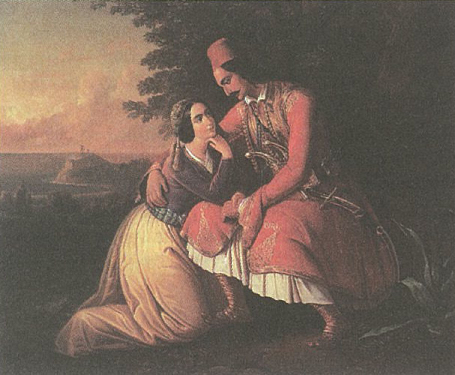 Θεόδωρος Βρυζάκης (1819-1878), Αποχαιρετισμός στο Σούνιο (1863) Εθνική Πινακοθήκη