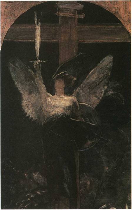 Νικόλαος Γύζης (1842-1901), Ο Αρχάγγελος (σπουδή για το Θρίαμβο της Πίστεως, 1895) Εθνική Πινακοθήκη